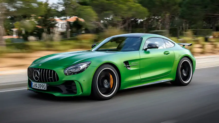 Green Mercades Benz